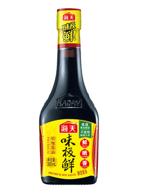 海天味极鲜酱油380ml家用调味料