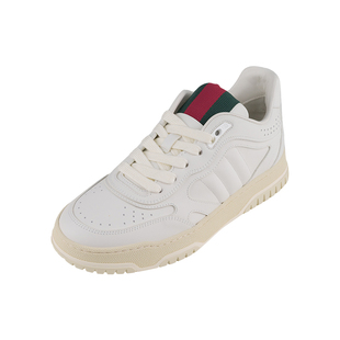 GUCCI古驰女士皮革粒面纹理系带低帮板鞋休闲鞋女2026年新品