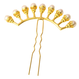 元宋古风珍珠排簪汉服明制发冠对簪汉服古装头饰发簪发饰配饰59孔