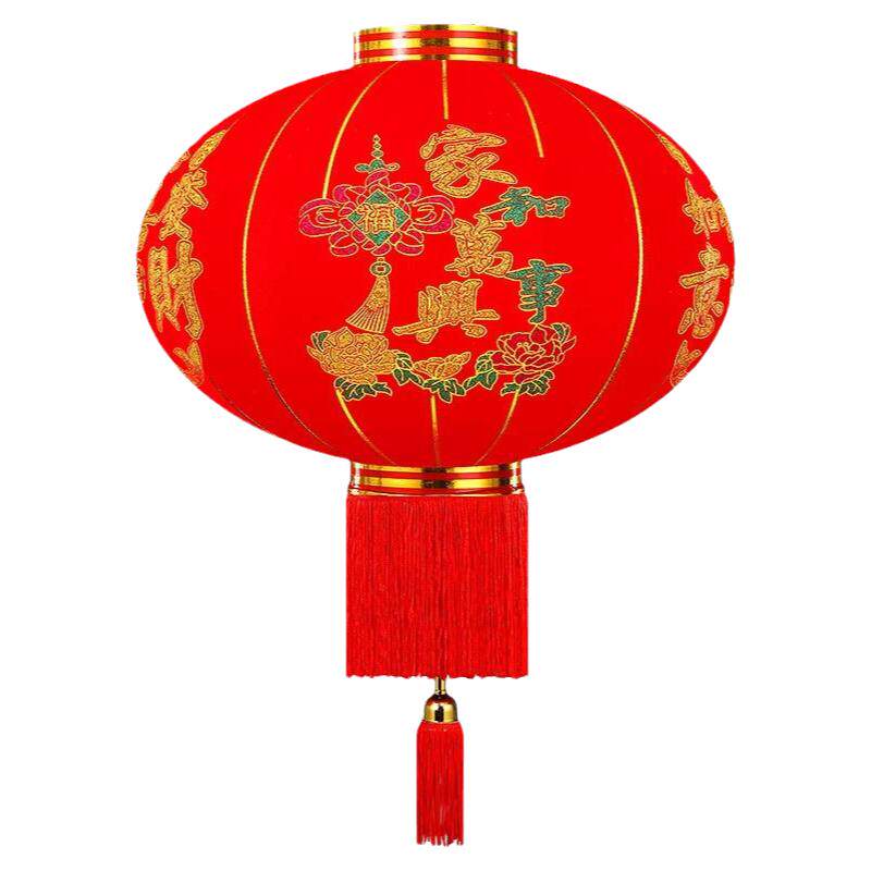 春节大红灯笼结婚喜字灯笼装饰乔迁户外防水植绒阳台福字大门插电