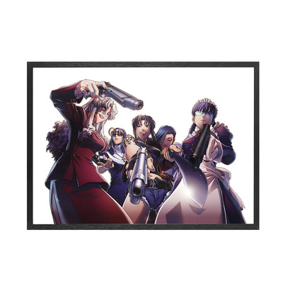 黑礁海报广江礼威BLACK LAGOON动漫周边装饰画经典动画墙贴背景纸