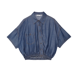 天丝亚麻 半圆女装[复古]2026夏季垂感水洗短袖衬衫休闲裤套装女