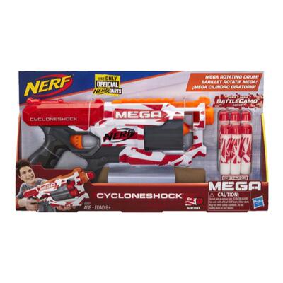 孩之宝NERF热火MEGA飓风软弹发射器 mega迷彩牛橙机儿童玩具枪