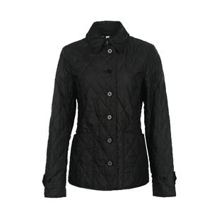 【自营】BURBERRY/博柏利翻领绗缝修身女士系扣秋冬外套棉服
