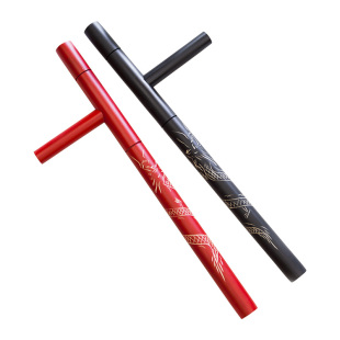 双龙雌雄双拐 木制T型拐浮萍拐武器 丁字拐东方棍兵器 送背袋教程