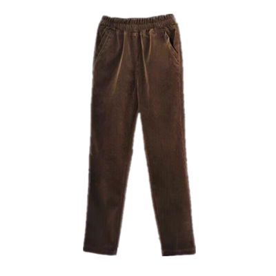 福利款妈妈加厚裤灯芯绒保暖裤潮