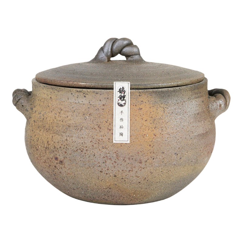 鹤鲤复古陶土明火熬中药砂锅