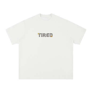 TIRED宽松印花短袖T恤