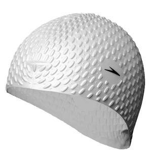 speedo速比涛泡泡硅胶舒适泳帽女大码长发防水护耳护发颗粒游泳帽