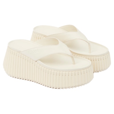 【礼物】Chloe蔻依 25秋季新款NAMA 坡跟拖鞋