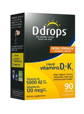 Ddrops滴卓思成人维生素D3K2