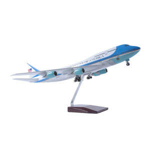 51cm美国空军一号飞机模型航模民航客机模型带灯带轮收藏儿童礼物