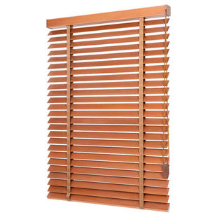 实木百叶窗帘家用书房办公室卧室厨房中式遮光遮阳升降防水百叶窗