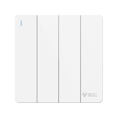 BULL/公牛四开单控双控开关面板