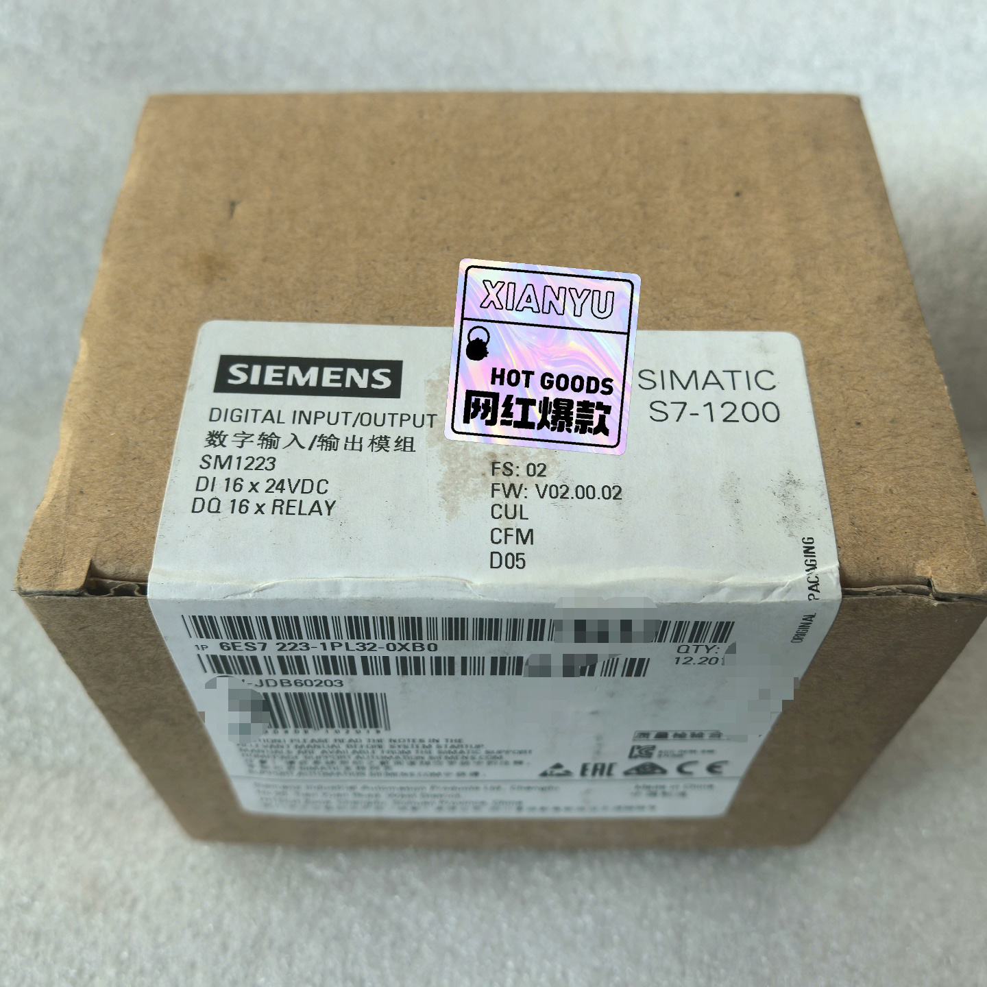 全新原装西门子6ES72231PL320XB0