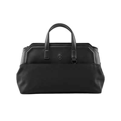 爱可乐牛皮尼龙拼接大容量手提包