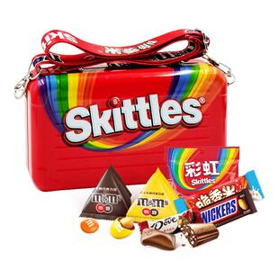 SKITTLES/彩虹糖果味酸味巧克力糖果送女友闺蜜员工38妇女节礼物