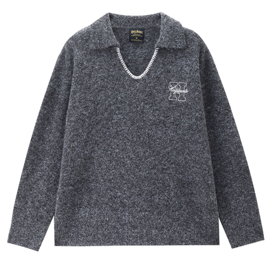 GiordanoV字翻领套头针织衫