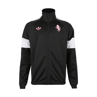 小李子ADIDAS阿迪达斯尤文图斯运动训练文化拉链外套成人男KC7799