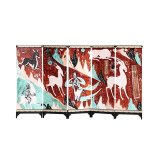 敦煌研究院 鹿王本生拼图屏风摆件文创礼品diy拼图桌面装饰品中式