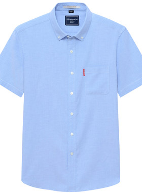 罗蒙牛津纺夏季薄款衣服工装衬衫