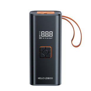 搭电宝汽车应急启动电源12v24v大功率神器专用电瓶线充气泵一体机