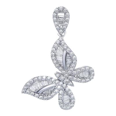 米莱珠宝18k金钻石吊坠群镶嵌