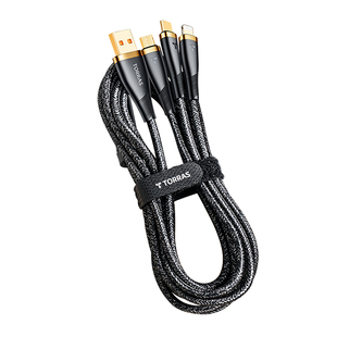 【超级快充】数据线三合一充电线器宝一拖三tpyec车载冲电线适用苹果16pd华为vivo小米安卓手机66W多功能三头