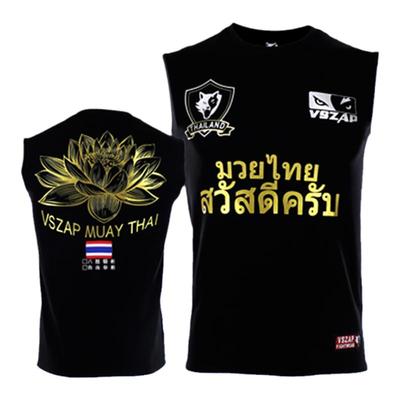 VSZAP健身无袖MMA背心UFC运动男