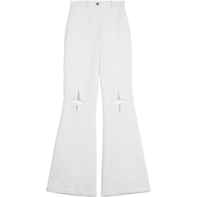 Annakiki星型镂空微喇裤