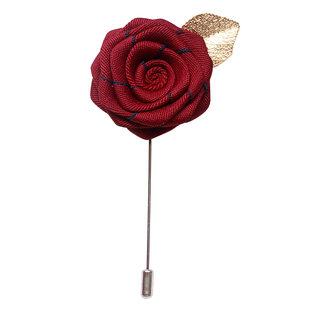 手工玫瑰花胸针男女两用胸花西装衬衫口袋巾新郎伴郎领针礼盒装