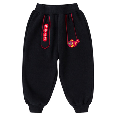 嘟嘟家儿童拜年服加绒男童长裤