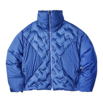 ROARINGWILD蓝色压花羽绒外套