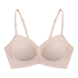 内外云朵复古线迹吊带文胸粉底液无痕固定杯一体式复调内衣NEIWAI