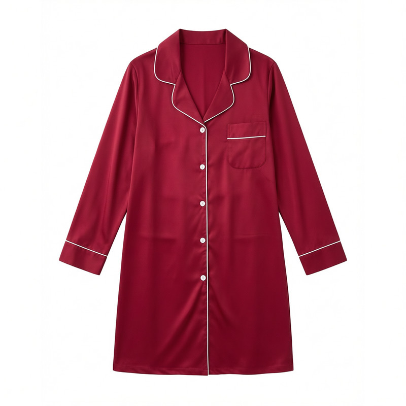 真丝情侣款家居服套装本命年礼盒