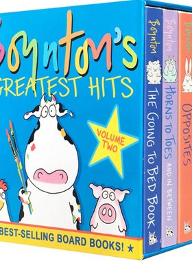 送音频故事宝盒经久不衰4册The Going to Bed Book Sandra Boynton's Greatest Hits桑德拉博因顿Moo,Baa,La LaLa入门启蒙绘本