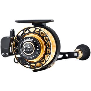 金飚王全金属数显筏钓轮一键缓降自动排线USB充电桥钓筏钓微铅