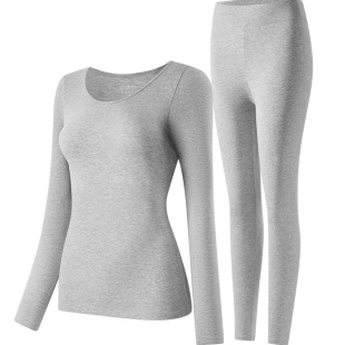 雅鹿纯棉秋衣女款单件上衣薄款全棉保暖内衣女士内穿打底衫秋冬季