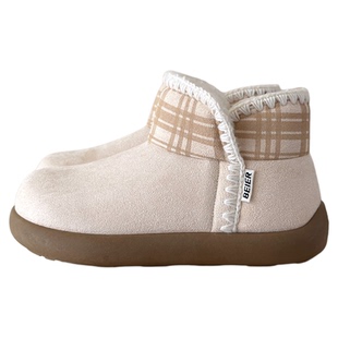 荔枝公园厚底防滑雪地靴女款2025冬季新款加绒保暖棉鞋外穿棉鞋