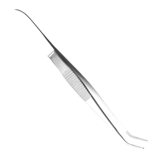 医用镊子夹不锈钢医疗器械外科手术工具拔睫毛眼科镊子直弯头加厚