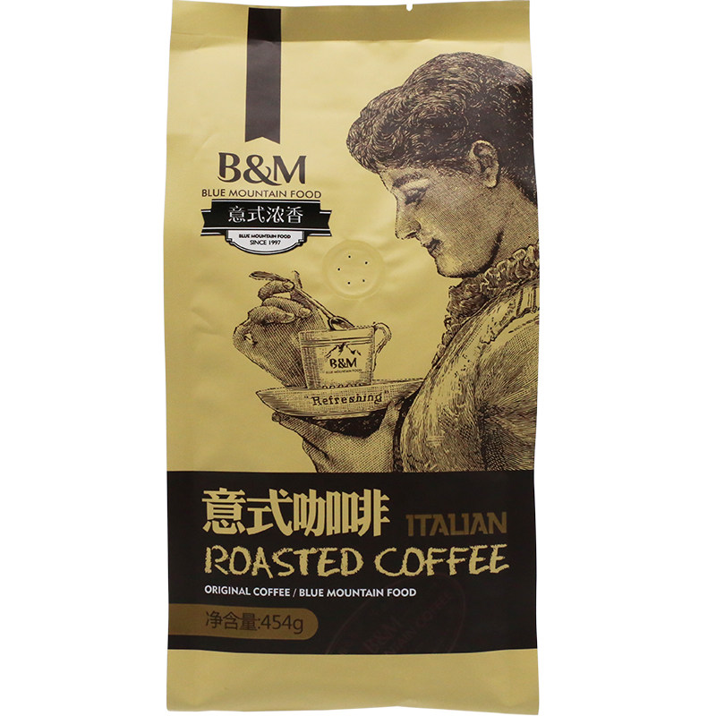 B&M意式豆454g油脂丰富可拉花