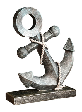 地中海装饰品复古船锚摆件 陈列道具家居餐厅咖啡厅 酒吧装饰摆设