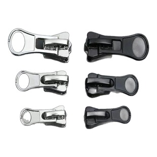 3号5号8号树脂拉链拉头蝴蝶头下拉片黑色银色服装外套蝶底拉链头