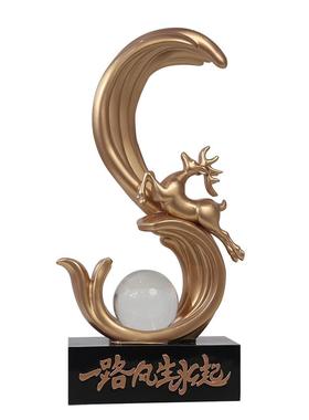 风生水起水晶球摆件轻奢创意家居客厅电视酒柜装饰品乔迁新居礼品