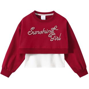 植木【字母背心】女童背心2件套 儿童套装中大童2026春季新款童装