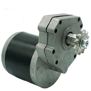 12V24V600W45转 直流电机 马达 带链轮 60V施肥 旋耕 农机电滚子