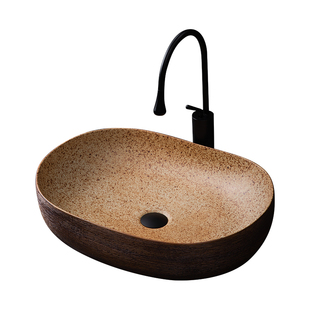 台上盆阳台洗脸盆单盆陶瓷艺术复古洗手盆家用卫生间洗手池面盆