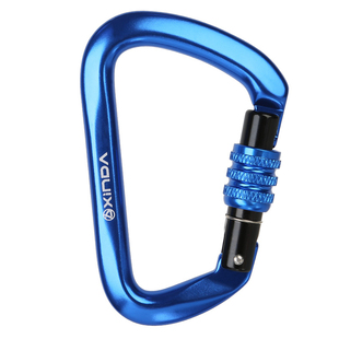 欣达D型自动主锁攀岩锁登山扣承重安全锁扣户外登山装备安全挂钩