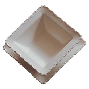 北欧加厚陶瓷芝士焗饭烤盘家用烤箱微波炉专用双耳长方形大小号