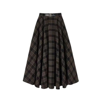 一穿一个不吱声的美拉德格子裙！